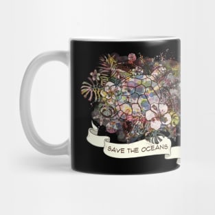 turle sea save the oceans Mug